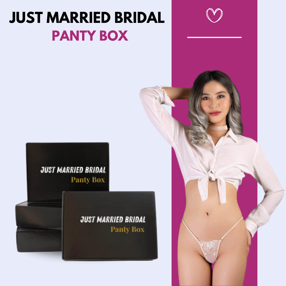 Just Married Bridal Panty Box Snazzyway