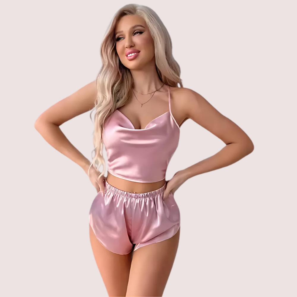 Luxury Silk Camisole & Shorts Set Snazzyway