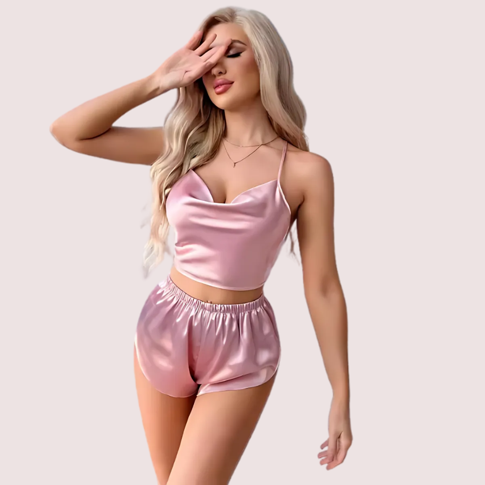 Luxury Silk Camisole & Shorts Set Snazzyway