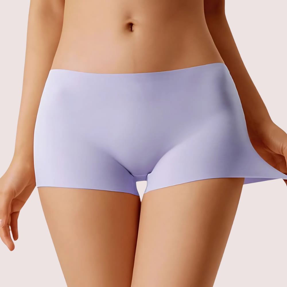 Women's Seamless Ice Silk Boyshorts Panties (4pcs)