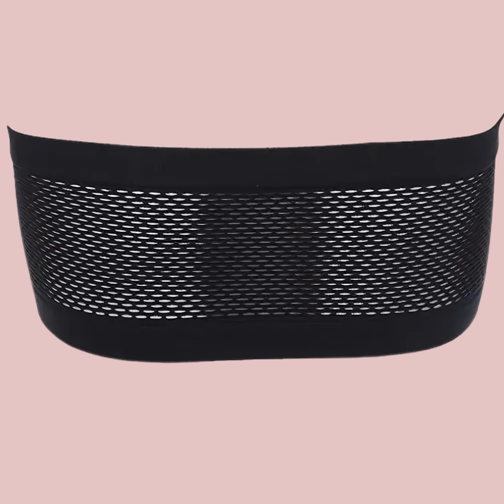 Snug & Stunning – Bandeau Bra and Boyshort Set bandeau bra back view with breathable mesh panel, designed for comfort, support, and airflow. Stylish seamless women’s bandeau by KozyKlicks.
