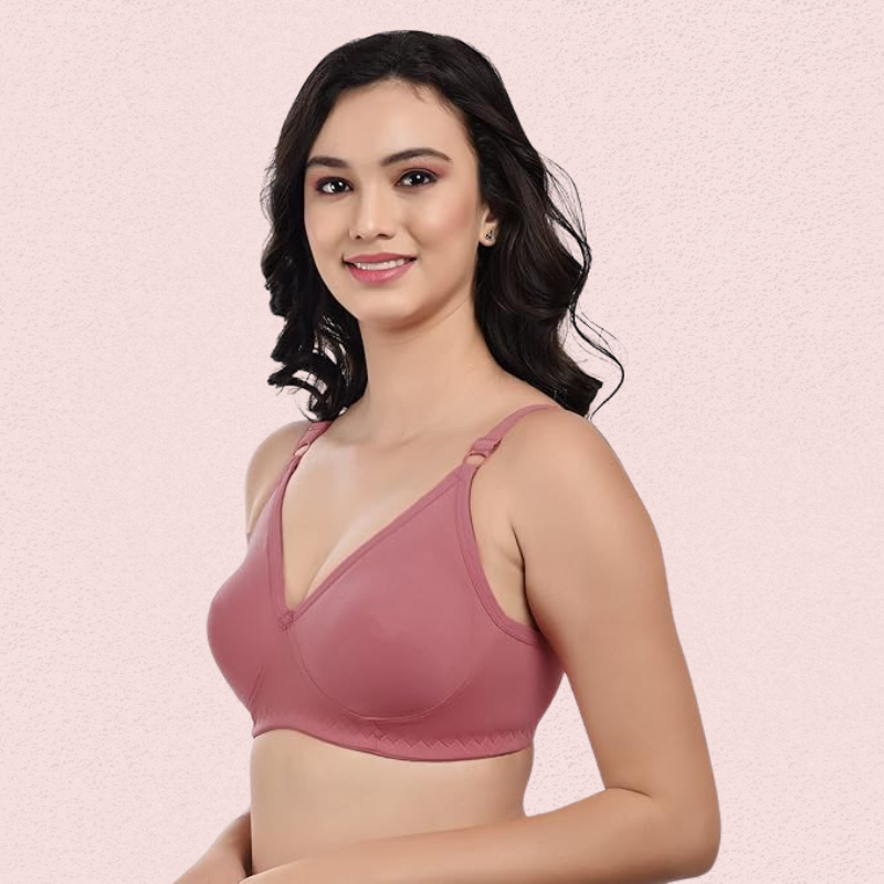 Women’s Cotton Non-Padded Wire-Free Bra Pack of 3