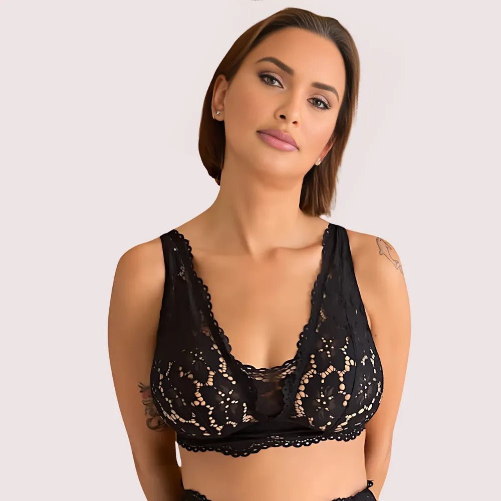 French Daina Chic Lace Bralette Gift Set for Luxe Occasions Snazzyway